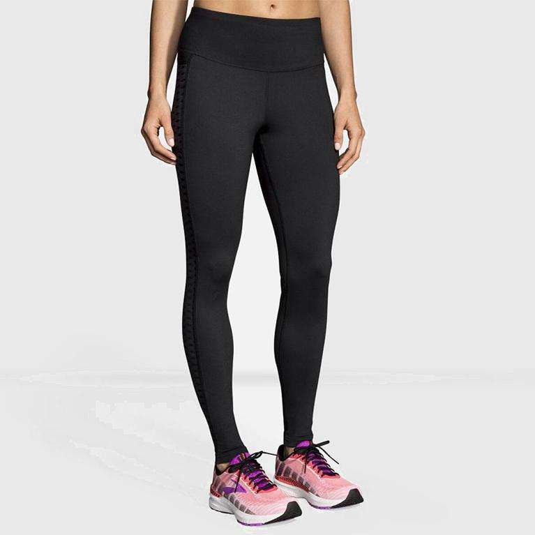 Brooks Greenlight Running Leggings Dam 265917-XJZ Grå